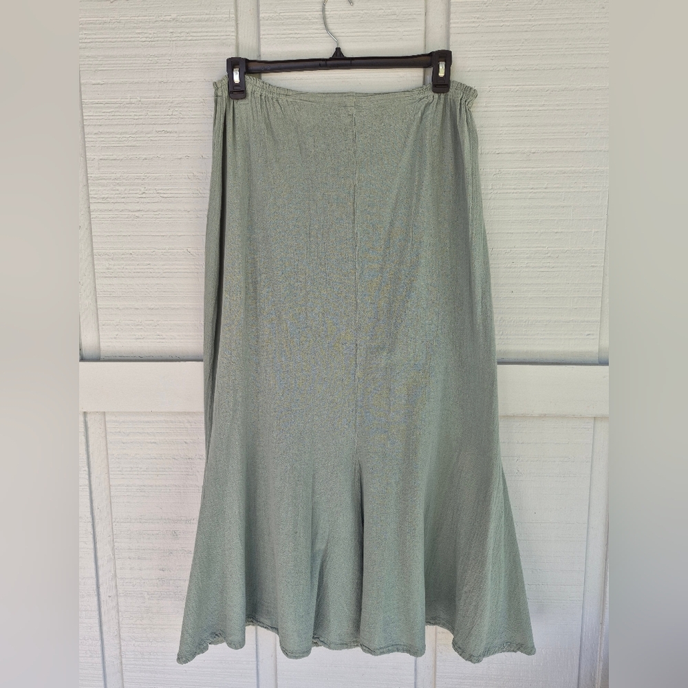 Oh My Gauze! Sage Green Maxi Skirt